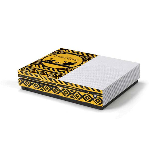 Disney The Lion King Simba Timon and Pumba Tribal Print Xbox One S Console Skin