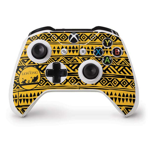 Disney The Lion King Simba Timon and Pumba Tribal Print Xbox One S Controller Skin