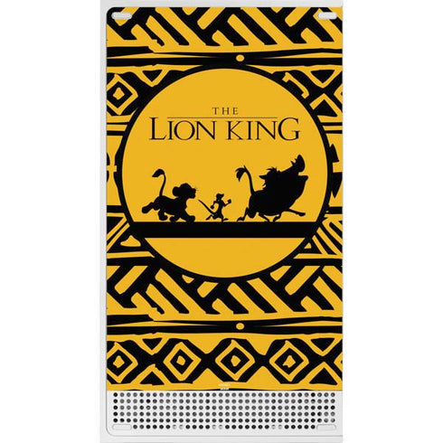 Disney The Lion King Simba Timon and Pumba Tribal Print Xbox Series S Skins