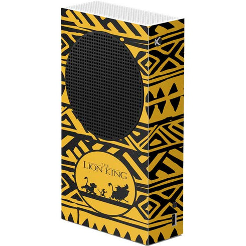 Disney The Lion King Simba Timon and Pumba Tribal Print Xbox Series S Console Skin