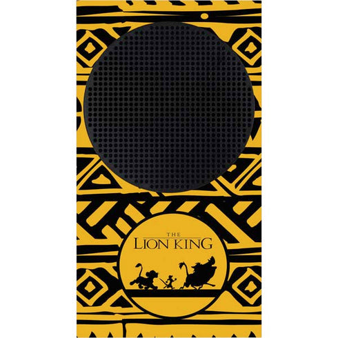 Disney The Lion King Simba Timon and Pumba Tribal Print Xbox Series S Console Skin