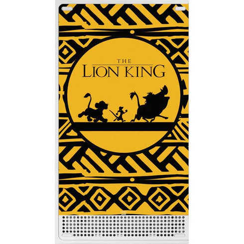 Disney The Lion King Simba Timon and Pumba Tribal Print Xbox Series S Console Skin