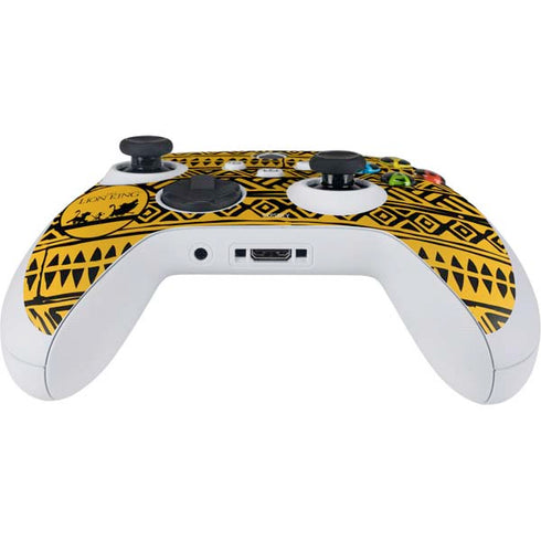 Disney The Lion King Simba Timon and Pumba Tribal Print Xbox Series S Controller Skin