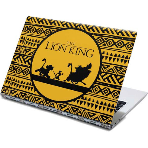 Disney The Lion King Simba Timon and Pumba Tribal Print Yoga 910 2-in-1 14in Touch-Screen Skin