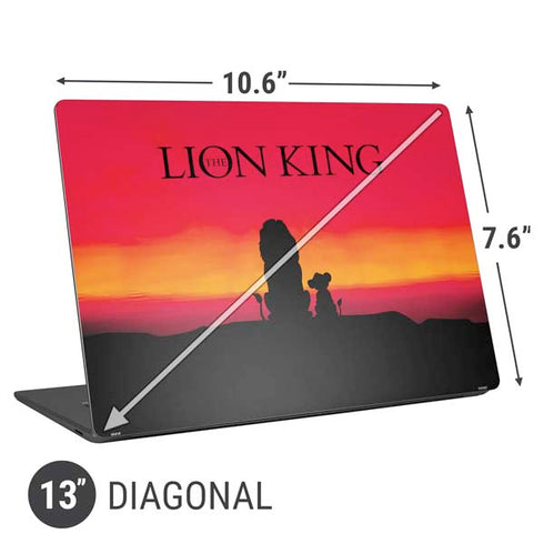 Disney The Lion King Movie Poster Art Universal Laptop 13in (10.6 x 7.6in) Skin