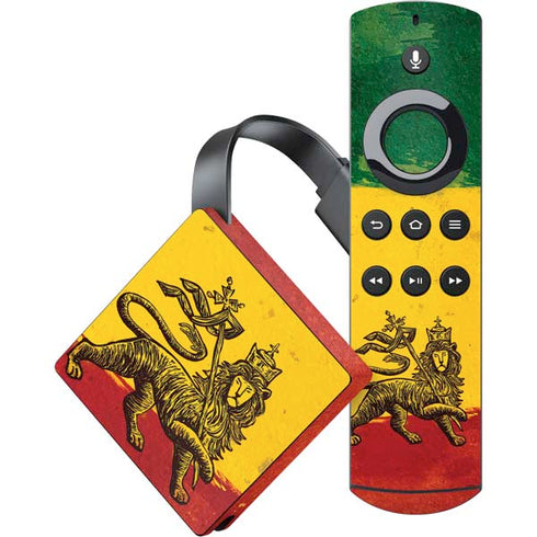 The Lion of Judah Rasta Flag Amazon Fire TV Skin