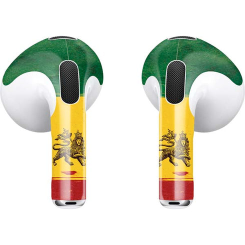 The Lion of Judah Rasta Flag Apple AirPods (3rd Gen 2021) Skin