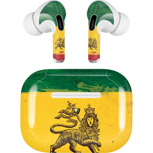 The Lion of Judah Rasta Flag Apple AirPods Pro Skin
