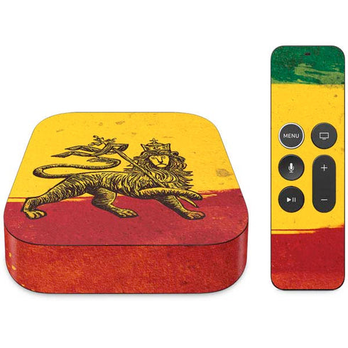 The Lion of Judah Rasta Flag Apple TV Skin