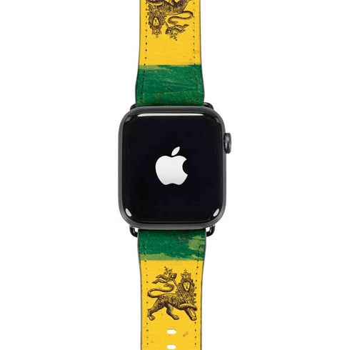 The Lion of Judah Rasta Flag Apple Watch Band 42-44mm