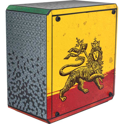 The Lion of Judah Rasta Flag Cooler Master MasterBox Q300L Mini Tower Skin
