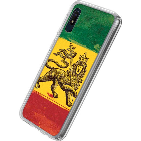 The Lion of Judah Rasta Flag Galaxy A10e Clear Case