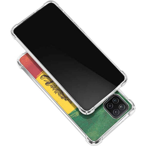 The Lion of Judah Rasta Flag Galaxy A12 Clear Case