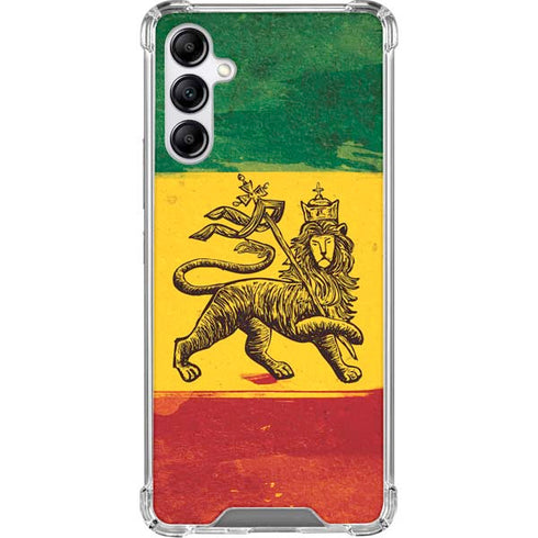 The Lion of Judah Rasta Flag Galaxy A15 5G Clear Case