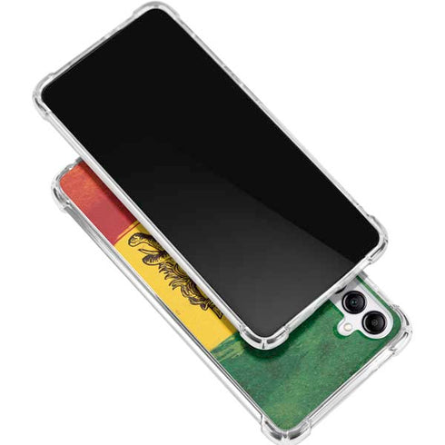 The Lion of Judah Rasta Flag Galaxy A15 5G Clear Case