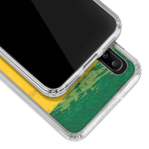 The Lion of Judah Rasta Flag Galaxy A20 Clear Case