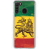 The Lion of Judah Rasta Flag Galaxy A21 Clear Case