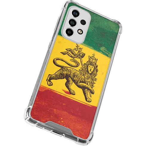 The Lion of Judah Rasta Flag Galaxy A33 5G Clear Case