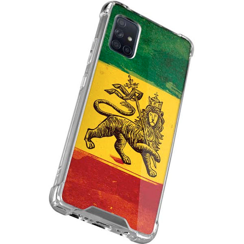 The Lion of Judah Rasta Flag Galaxy A51 5G Clear Case