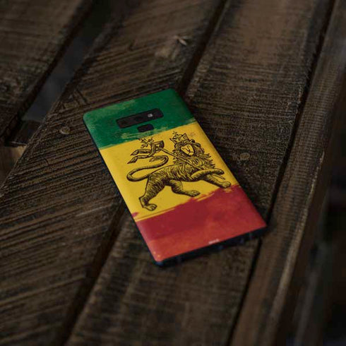 The Lion of Judah Rasta Flag Galaxy Note 9 Skin