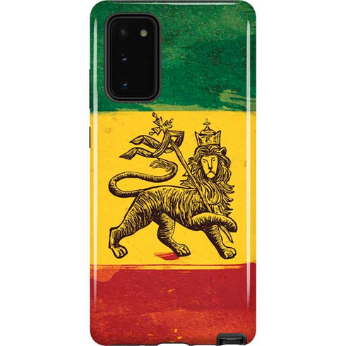The Lion of Judah Rasta Flag Galaxy Note20 5G Pro Case