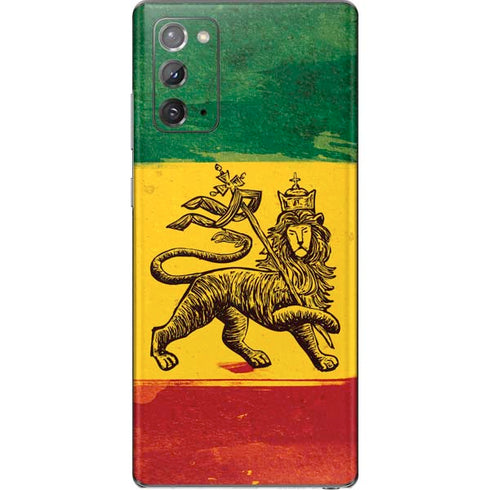 The Lion of Judah Rasta Flag Galaxy Note20 5G Skin