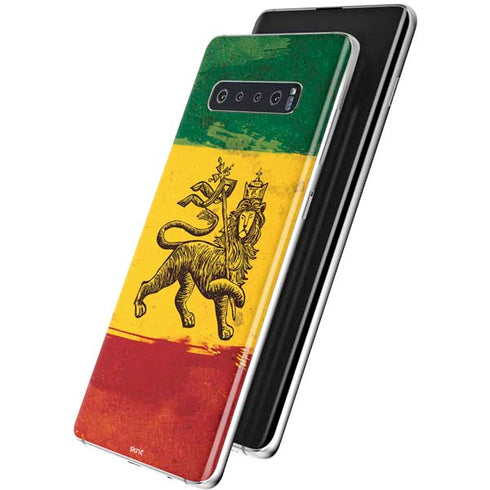 The Lion of Judah Rasta Flag Galaxy S10 Skin