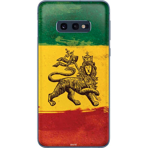 The Lion of Judah Rasta Flag Galaxy S10e Skin
