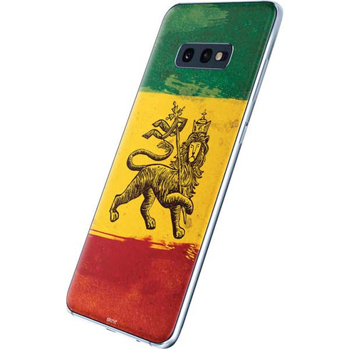 The Lion of Judah Rasta Flag Galaxy S10e Skin
