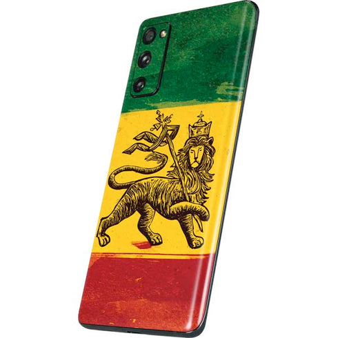The Lion of Judah Rasta Flag Galaxy S20 Fan Edition Skin
