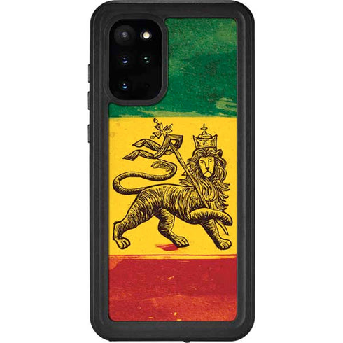 The Lion of Judah Rasta Flag Galaxy S20 Plus Waterproof Case