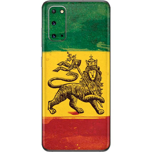 The Lion of Judah Rasta Flag Galaxy S20 Skin