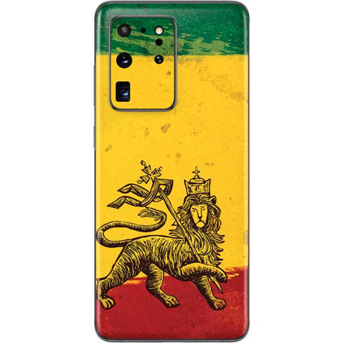 The Lion of Judah Rasta Flag Galaxy S20 Ultra 5G Skin