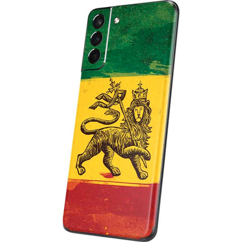 The Lion of Judah Rasta Flag Galaxy S21 5G Skin