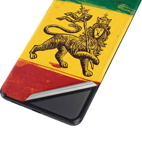 The Lion of Judah Rasta Flag Galaxy S21 5G Skin