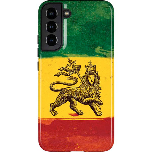 The Lion of Judah Rasta Flag Galaxy S22 Plus Pro Case