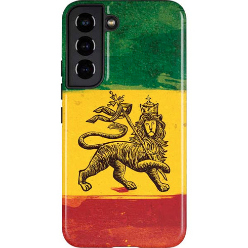 The Lion of Judah Rasta Flag Galaxy S22 Pro Case