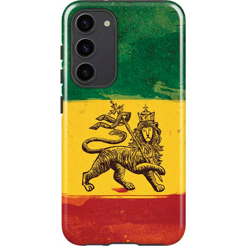 The Lion of Judah Rasta Flag Galaxy S23 Plus Pro Case