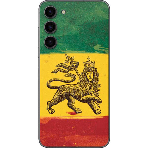 The Lion of Judah Rasta Flag Galaxy S23 Plus Skin