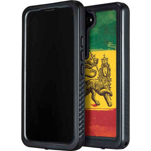 The Lion of Judah Rasta Flag Galaxy S23 Plus Waterproof Case