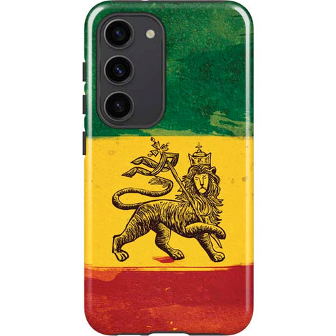The Lion of Judah Rasta Flag Galaxy S23 Pro Case