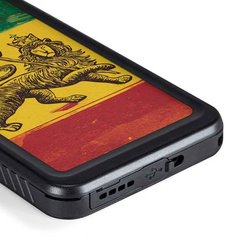 The Lion of Judah Rasta Flag Galaxy S23 Waterproof Case