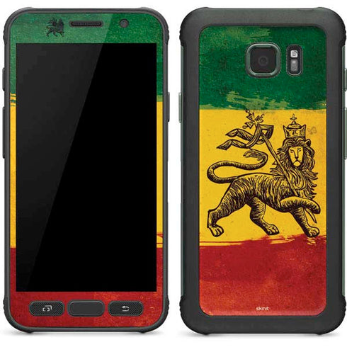 The Lion of Judah Rasta Flag Galaxy S7 Active Skin
