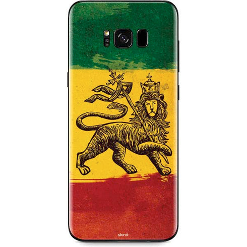 The Lion of Judah Rasta Flag Galaxy S8 Skin