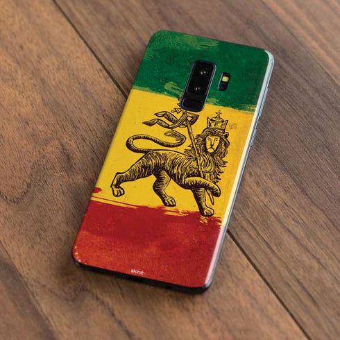 The Lion of Judah Rasta Flag Galaxy S9 Plus Skin