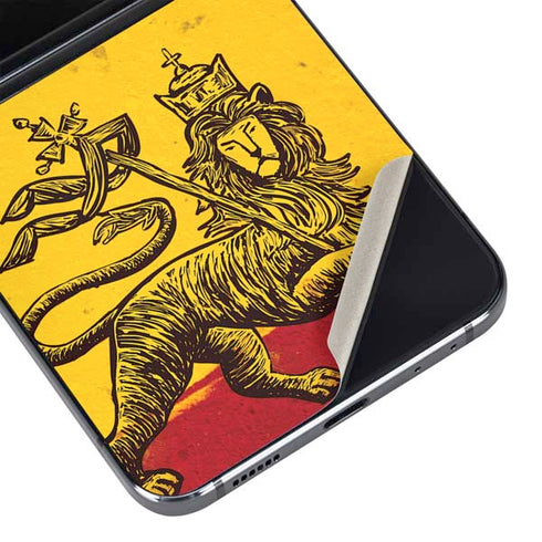 The Lion of Judah Rasta Flag Galaxy Z Flip5 5G Skin