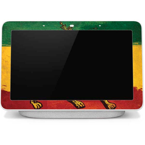 The Lion of Judah Rasta Flag Google Home Hub Skin