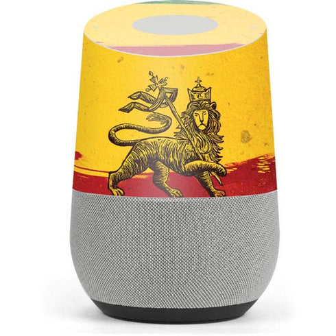 The Lion of Judah Rasta Flag Google Home Skin