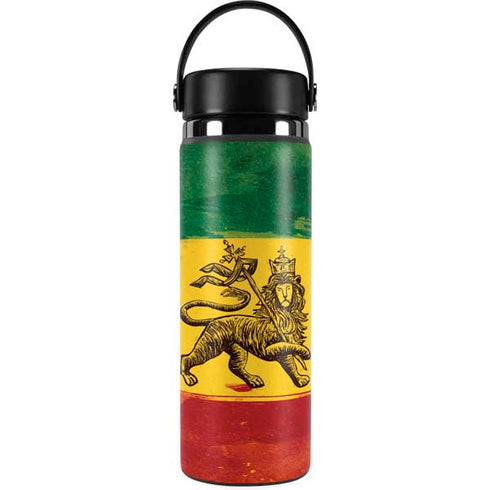The Lion of Judah Rasta Flag Hydro Flask 20oz Wide Mouth Skin