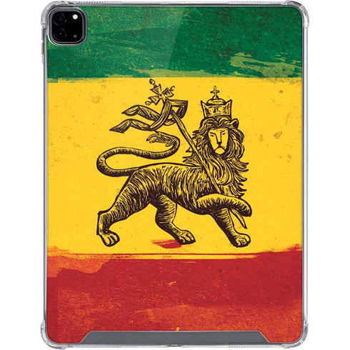 The Lion of Judah Rasta Flag iPad Pro 12.9in (2020) Clear Case